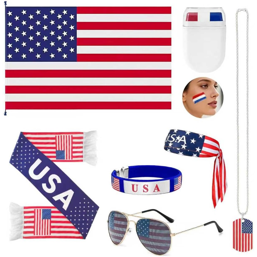 Kit de Aficionado Patriótico d - Party Games Usa reseña y precio